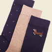 Lot 3 paires chaussettes bleu marine homme