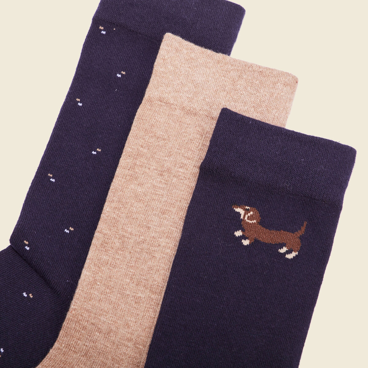 Lot 3 paires chaussettes bleu marine homme