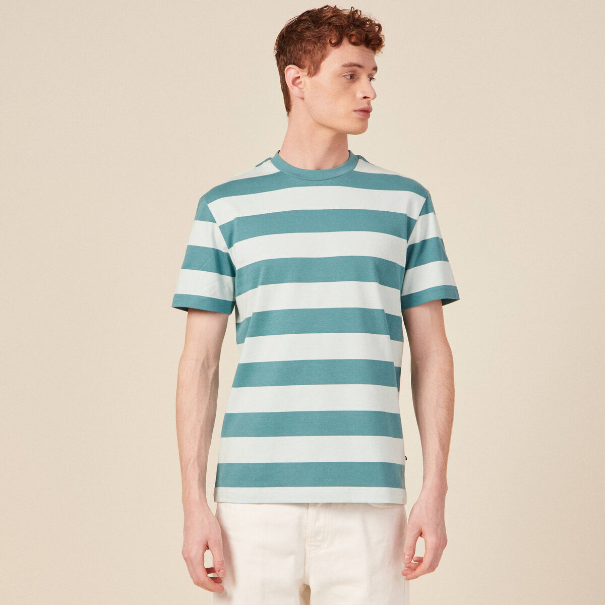 T-shirt manches courtes bleu clair homme