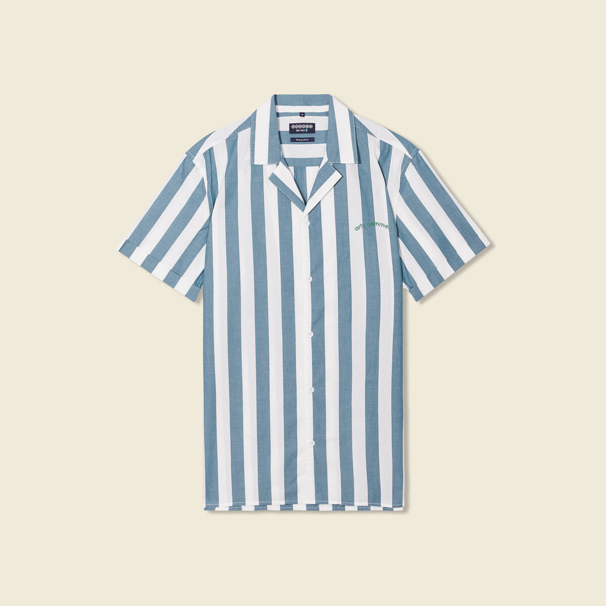 Chemise éco-responsable vert foncé homme