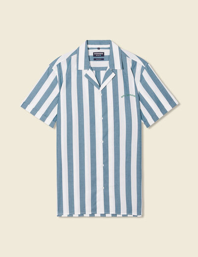 Chemise éco-responsable vert foncé homme