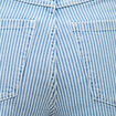 Bermuda large taille haute en jeans denim stone femme