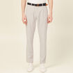Pantalon chino longueur 32 avec ceinture gris fonc&eacute; homme