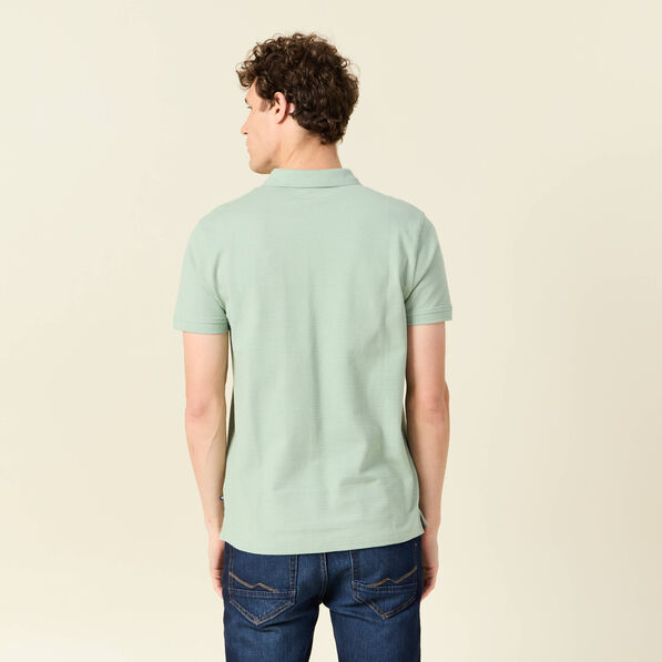 Polo éco-responsable vert homme