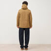Parka longue droite &agrave; capuche vert kaki homme