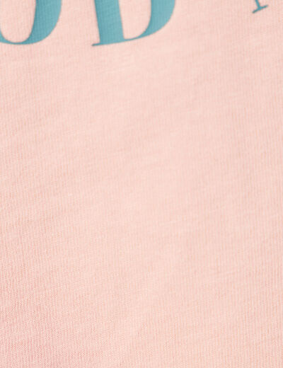 T-shirt manches courtes rose saumon homme