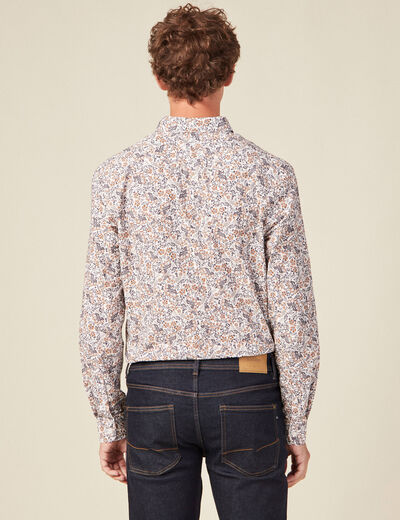 Chemise manches longues blanc homme