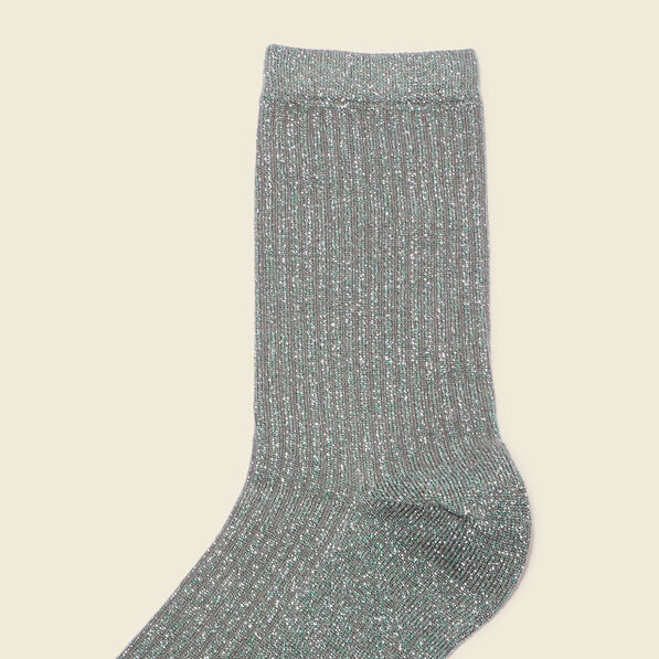 Chaussettes vert kaki femme