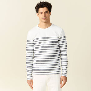 t shirt manches longues ecru homme T-shirt manches longues ecru homme