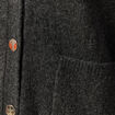 Gilet manches longues gris fonc&eacute; femme