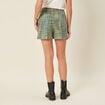 Short droit vert menthe femme