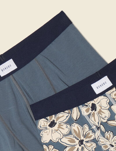 Lot 2 boxers vert foncé homme