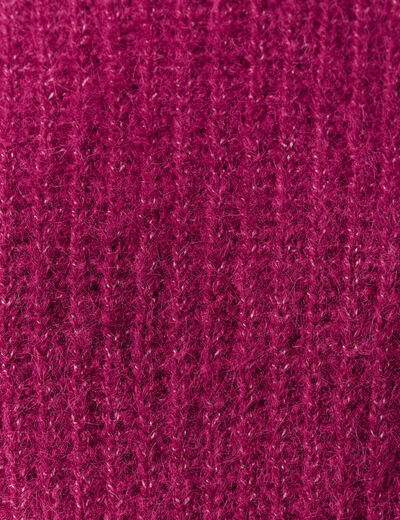 Pull manches longues prune femme