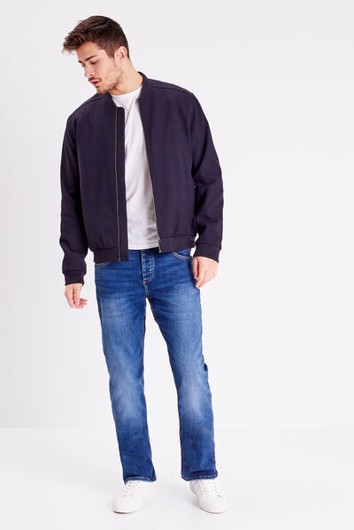 Jeans éco-responsable regular denim stone homme