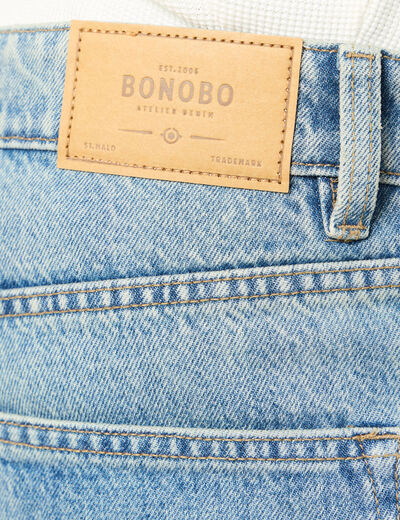 Jeans relax 5 poches denim dirty homme