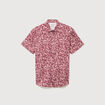 Chemise manches courtes vieux rose homme