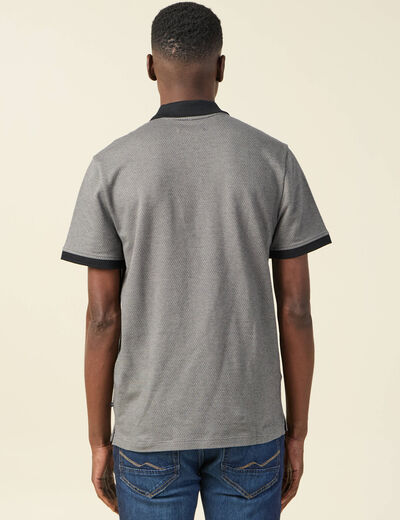 Polo manches courtes gris foncé homme