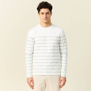 T-shirt manches longues vert clair homme