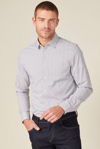 Chemise éco-responsable blanc homme