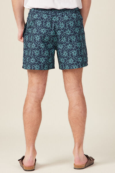 Short de bain bleu marine homme