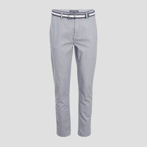 pantalon chino ceinture bleu marine homme Pantalon chino ceinturé bleu marine homme