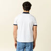 Polo éco-responsable blanc homme