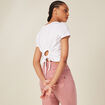 T-shirt manches courtes blanc femme