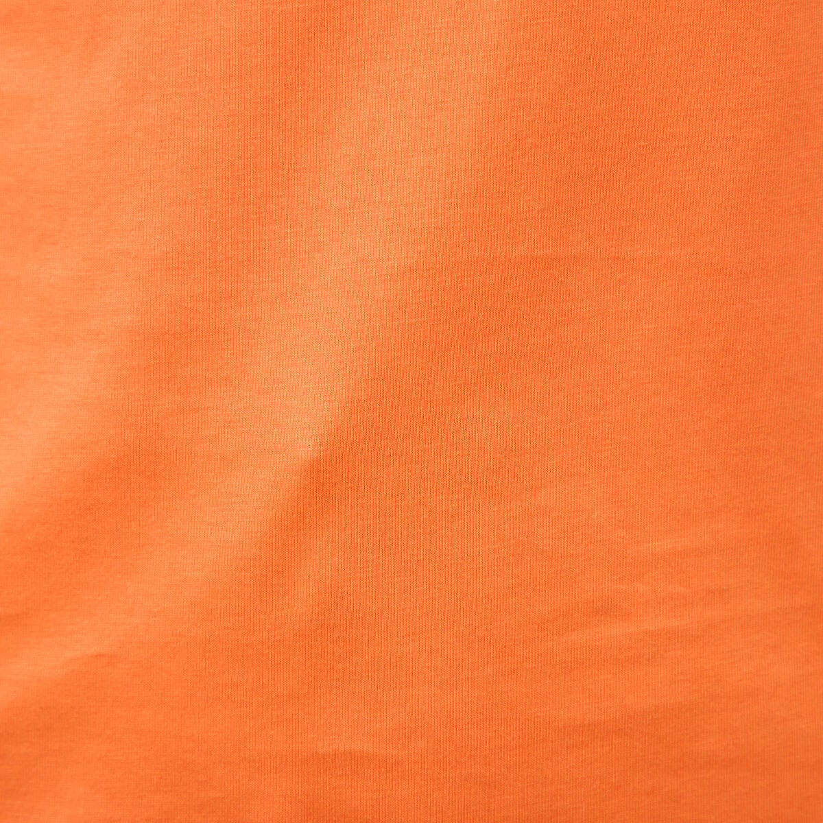 T-shirt droit col rond manches courtes orange femme
