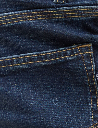 Jeans straight longueur 34 denim brut homme