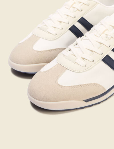 Baskets &agrave; semelle fine bleu marine homme