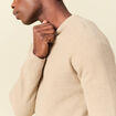 Pull manches longues fabriqu&eacute; en France sable homme