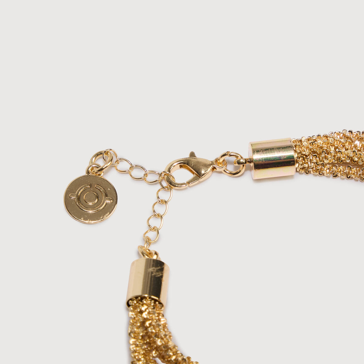Bracelet avec cha&icirc;ne couleur or femme