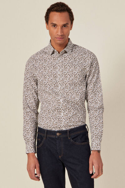 Chemise éco-responsable blanc homme