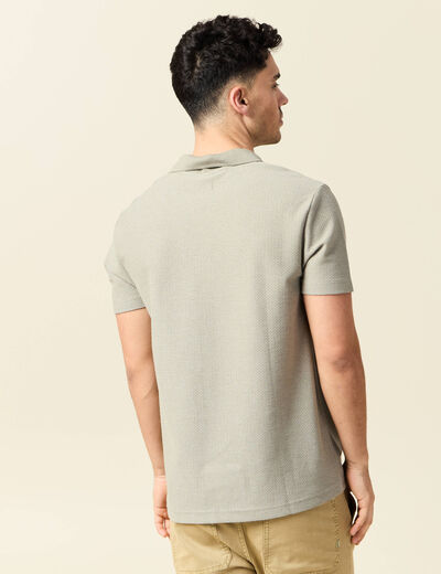 Polo manches courtes gris homme