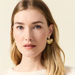 Boucles d'oreilles pendantes couleur or femme