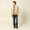 T-shirt ample en coton manches courtes beige fonce homme