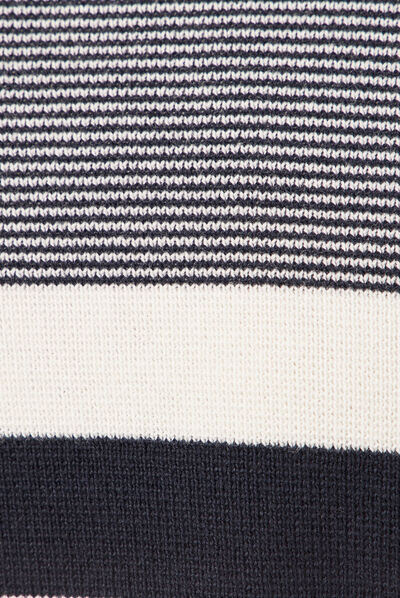 Pull manches longues bleu marine homme