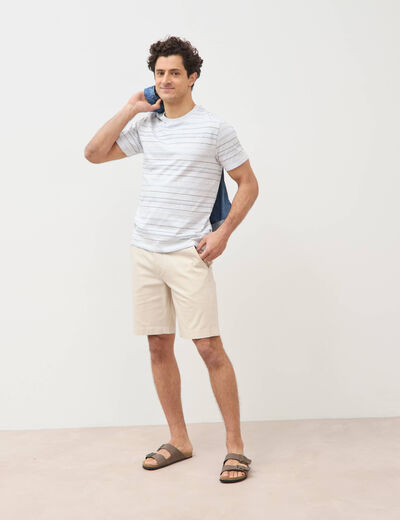 Bermuda gris clair homme