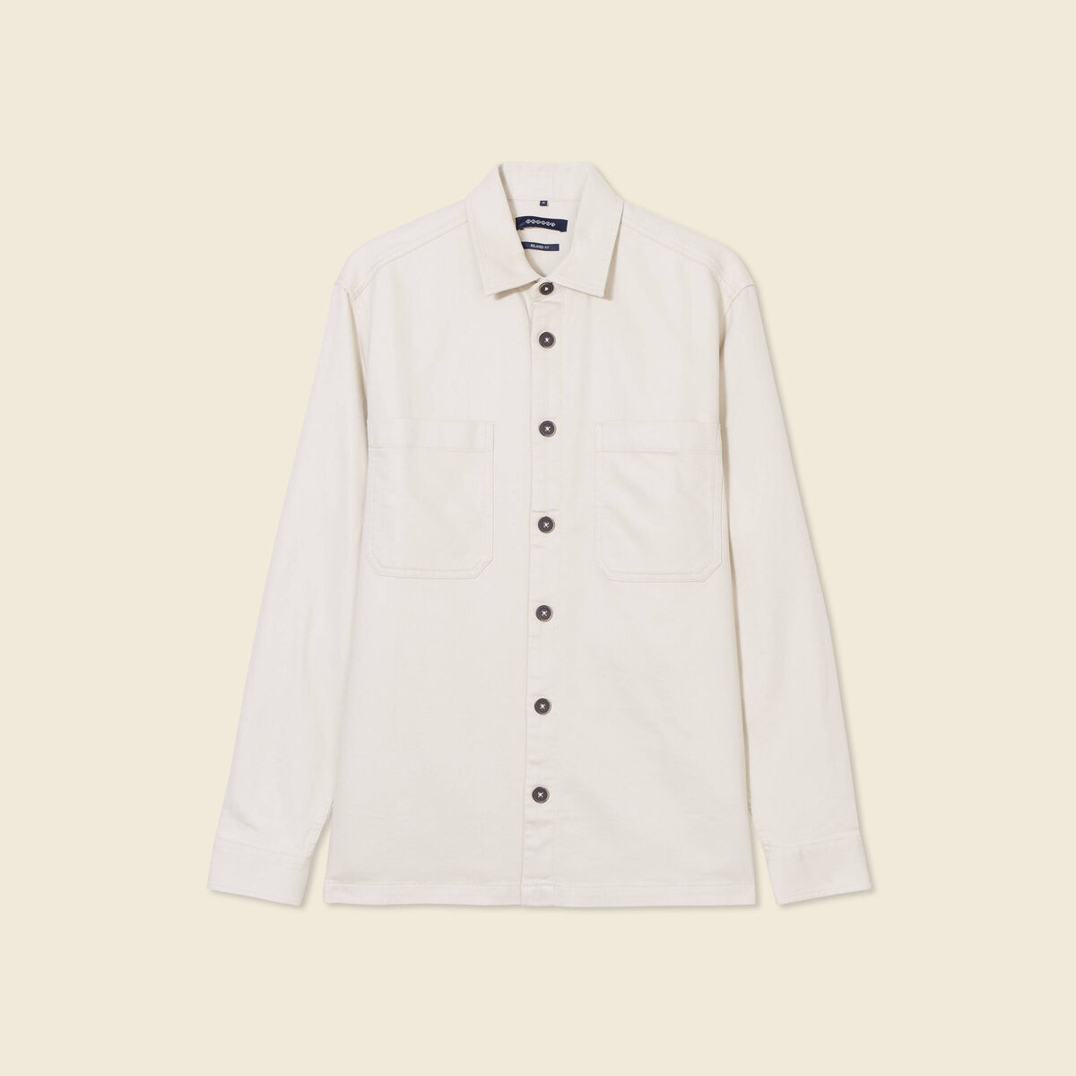 Surchemise manches longues sable homme