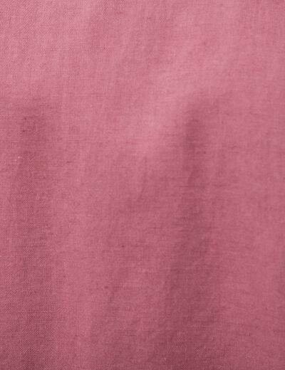 Chemise manches courtes vieux rose homme