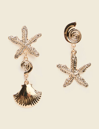Boucles d'oreilles couleur or femme
