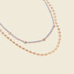 Collier multirangs couleur or femme