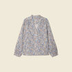 Blouse manches longues bleu clair femme