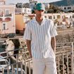 Chemise manches courtes vert homme