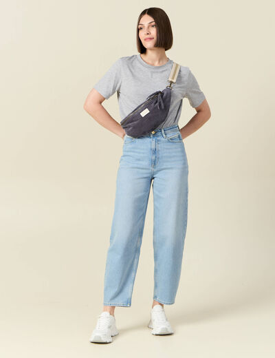 T-shirt manches courtes gris femme