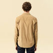 Chemise col classique manches longues beige homme