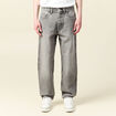 Jeans large relaxed denim gris homme