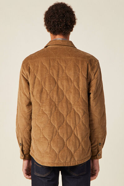 Surchemise éco-responsable beige homme