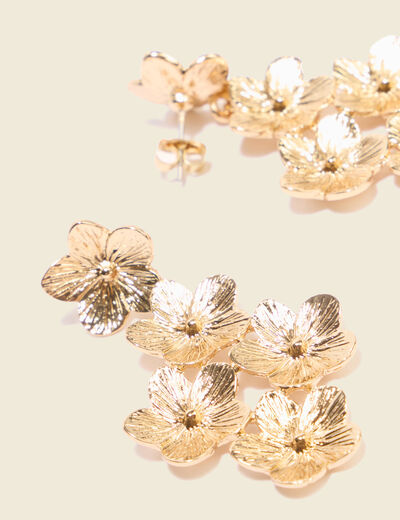 Boucles d'oreilles couleur or femme