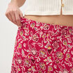 Jupe fluide rouge cerise femme